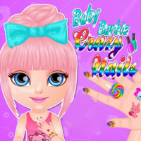 Baby Barbie Crazy Nails