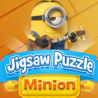 Minion Jigsaw Puzzle,Śliczny sługus nadchodzi! Po ukończeniu gry układanki można zebrać w sumie dziewięć ślicznych obrazów miniona! Test gry logicznej pamięci i wzroku! Baw się dobrze!