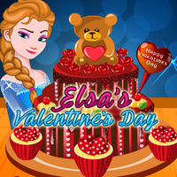 Elsa's Valentines Day Cake