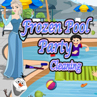 Frozen Pool Party Cleaning