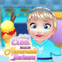 Baby Elsa: Cooking Homemade Icecream