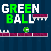 Green Ball,Przygotuj się na niezwykłą przygodę w tej całkowicie fajnej, nowej grze arcade, Green Ball. Sterowanie jest bardzo proste, ale opanowanie go zajmie trochę czasu! Przeskakuj doły i ostre kolce, aby przetrwać.