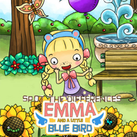 Spot The Differences Emma And A Little Blue Bird