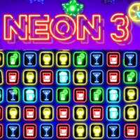 Neon 3,Neon 3 is a beautiful match 3 game. You can use your free time to enjoy the fun of it.Swap adjacent tiles, make the line of at least three gems of the same color and remove them from the field. Greater combination will give you a special jewelry and more points. Have fun!