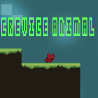 Crevice Animal,While adventuring in a mysterious cave, our animal encountered the Cursed Terrain, where rocks and walls slam up and down continuously to protect the treasures that lie inside. Your job is to traverse these traps and dodge when needed, try to go as far as you can and collect more mushrooms.