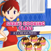 Sara's Cooking Class Ice Cream Puffs