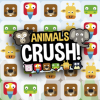 Free Online Games,Animals Crush is a puzzle game that you need to match 3 or more same objects by drawing a line to connect them.