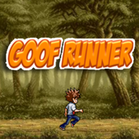 무료 온라인 게임, Goof Runner is one of the Running Games that you can play on UGameZone.com for free. It's a funny game in which you play as a goof.  Your task is to escape from the bandit, collect a lot of coins and jump over all the obstacles in your way and run as far as possible. 	
