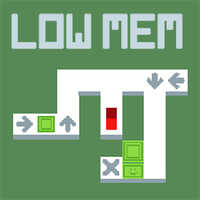 Low Mem,Low Mem is one of the Maze Games that you can play on UGameZone.com for free. Your job is to get the data frame to the exit of each level. The problem is that you have only enough memory to store two commands. That means you can either go up or down, left or right but not both. Luckily commands are placed in the levels and you can read them by moving the data frame over those fields.