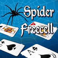 Spider Freecell,Spider Freecell is one of the Solitaire Games that you can play on UGameZone.com for free. The object of the game is to move all cards to the 4 stacks 'top right' in suit from Ace to King. You may move a card at the top of a tableau column to another tableau column if it creates a descending sequence 'regardless of the suit'. You may also move a sequence of cards as a group to another tableau column but only if they are in alternating color. The 4 free cells `top left` can be used as a temporary storage space for cards.