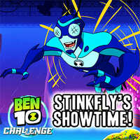 Ben 10 Stinkfly's Showtime!,¡El showtime de Ben 10 Stinkfly! es uno de los juegos de física que puedes jugar gratis en UGameZone.com. Gane una cierta cantidad de dinero recogiéndolos en un vuelo. Dispara a Ben 10 con un cañón.