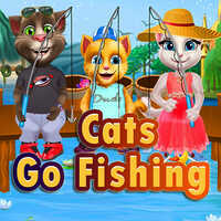 Free Online Games,Cats Go Fishing is one of the Talking Tom Games that you can play on UGameZone.com for free.
Do you like fishing? You can select fashion clothes for Talking Tom, Talking Angela, and their child. Dress them up and make them be the most fashionable family group. And then, you can take them to go fishing. Have fun and enjoy it!