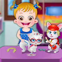 Baby Hazel Pet Party,You can play Baby Hazel Pet Party on UGameZone.com for free. 
Oh, Baby Hazel's pets are in a poor mood. Baby Hazel is left in the question of how to cheer them up, ergo, she plans to throw a pet party for her pets. She invites her friends too. She felt like even pets need some happening and joyous time. Help Baby in getting all her pets ready for the party and make this party memorable. Pay heed to the needs of Baby Hazel and her friend's pets to ensure they have fun at the party. Enjoy this fun-filled pet party with Baby Hazel.