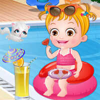 Baby Hazel Summer Fun,You can play Baby Hazel Summer Fun on UGameZone.com for free. 
Summer is coming, it's so hot! Baby Hazel feels restless and uncomfortable! Now by giving the baby a bath to make her feel comfortable! To protect the baby's skin from UV rays, don`t forget to apply sunscreen lotion and talc for her after finish the bath. Because she will play out in the sun at the backyard garden, so you should dress up her in comfortable light clothes.