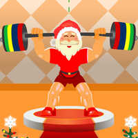 Santa Claus Weightlifter,Santa Claus Weightlifter is one of the Christmas Games that you can play on UGameZone.com for free. 
This is a casual game in which Santa Claus stands on the platform. You need to help with the suitable click to keep Santa Claus in balance and earn points, in the start screen. Gradually, the speed of the game is increased to make you confused.