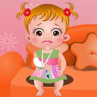 Free Online Games,You can play Baby Hazel Hand Fracture on UGameZone.com for free. 
Baby Hazel got slipped while climbing up the table. Oh no! She is crying in pain as her hand is fractured. Go along with her to the doctor for medical treatment. Baby Hazel cannot move her plastered hand and is unable to perform her routine activities. Can you fulfill her needs and help her in performing routine activities? Take good care of Baby Hazel and give affectionate treatment to her.