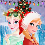 Elsa With Anna Christmas Day