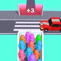 Free Online Games,In this game you need to get the crowd through escalators and roads to reach the destination. You need to choose a reasonable time to guide the crowd through the dangerous areas and eventually reach the cars. Try to avoid the various vehicles that come and go to avoid being hit by them and avoid losing people. You can increase your personnel by multiplying them on the road.